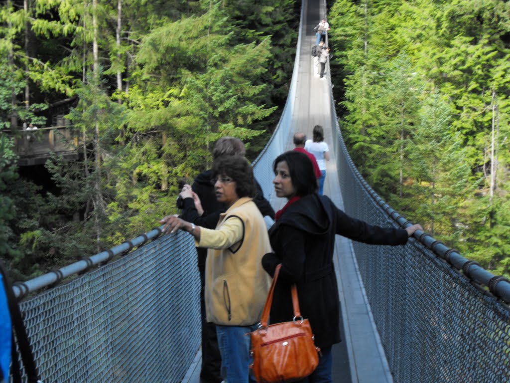 Swing bridge at Capilano by Jim Steiner