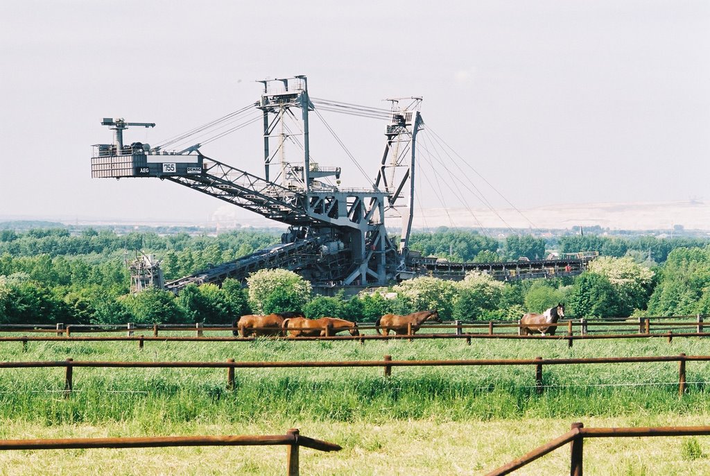 Bagger im Braunkohletagebau - vom Tagebau Niederaussem nach Garzweiler by Elch