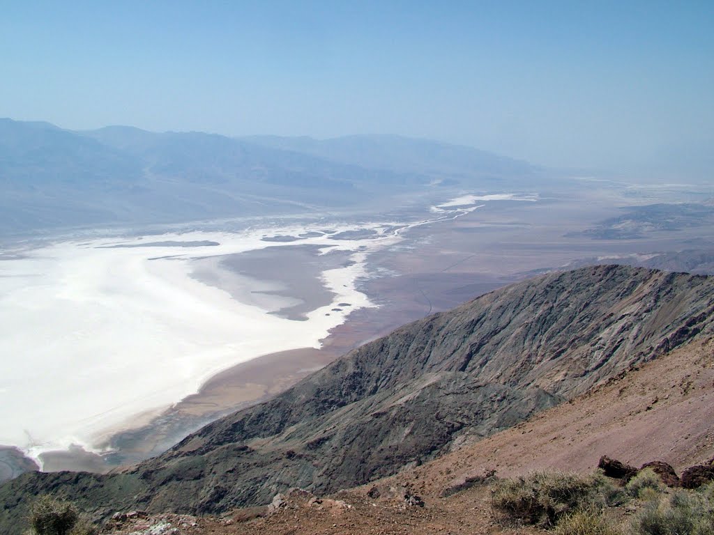 Dantes View above Badwater, Death Valley. by Peter Ross