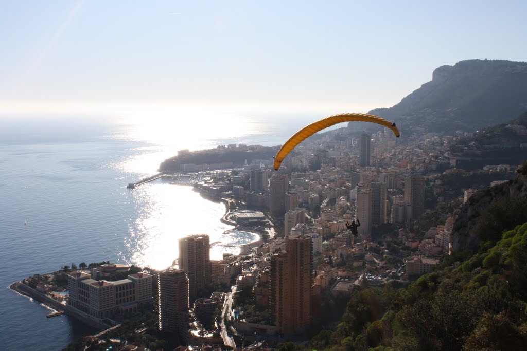 FLYING OVER MONACO by charachan