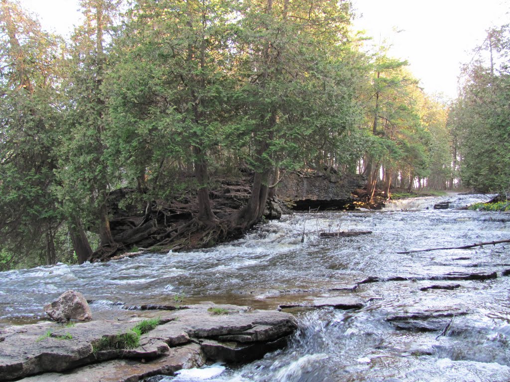 Around the Bend and over the Brink (Jones Falls) by Thereforebefore