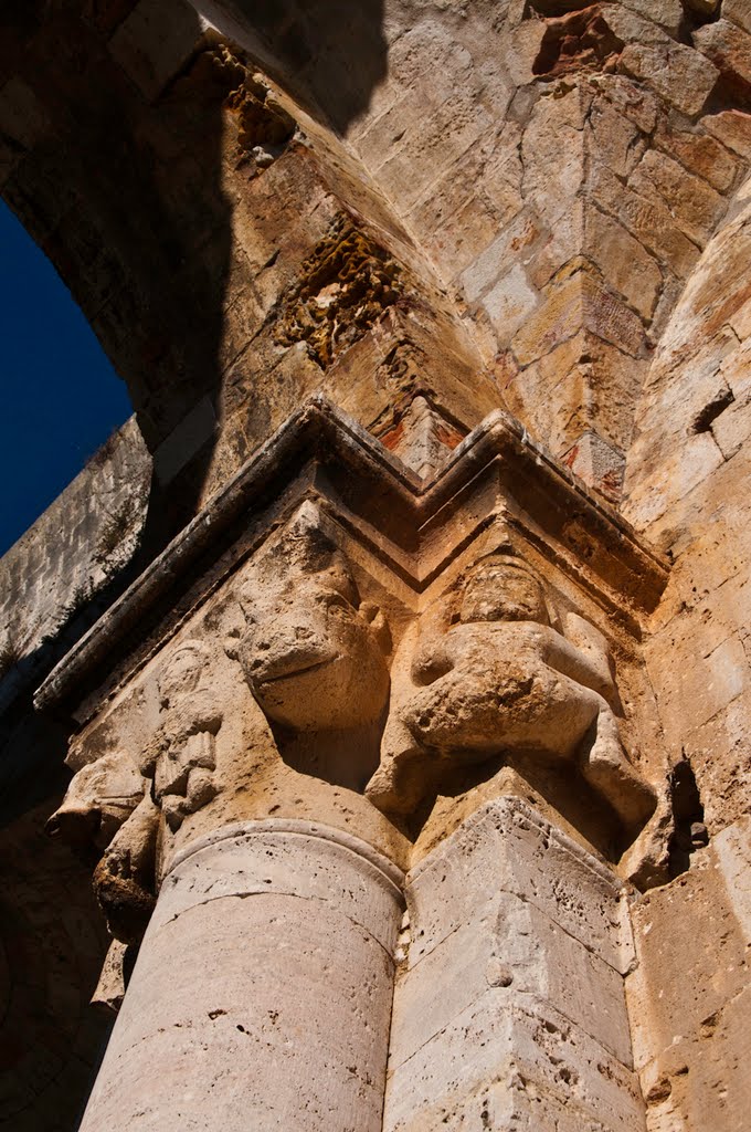 Gli interni dei resti dell'Abbazia di San Bruzio - Magliano in Toscana by Roberto Vongher