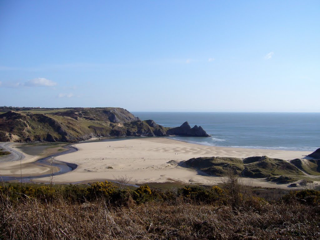 Three Cliffs Bay by Ibshadow