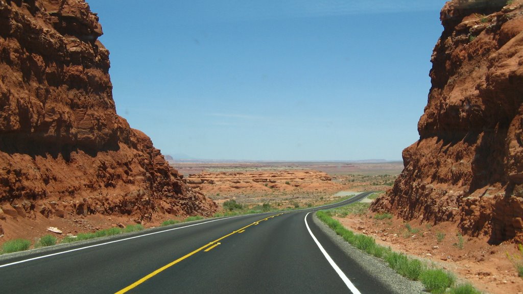 US Highway 89, North of Bitter Springs, AZ by Donald  Goetz