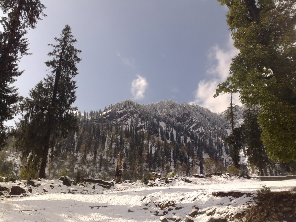 SOLANG NALA AFTER SNOW FALL by veeru1652006