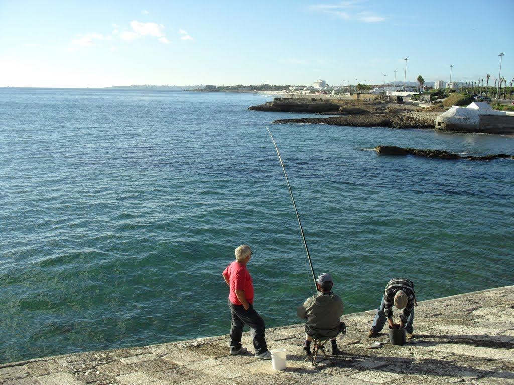 Fishing off the fortress abutment by gordo1958