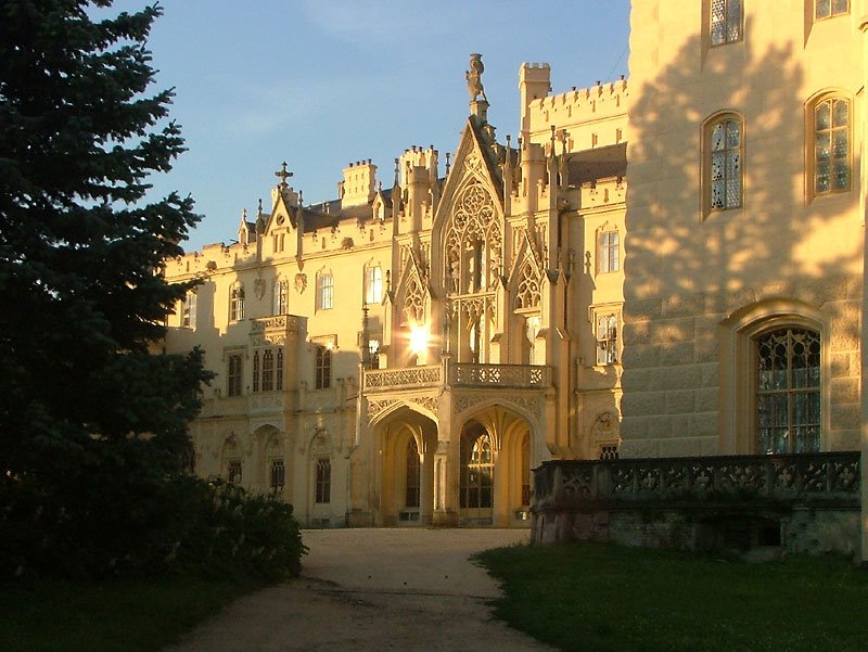 Castle Lednice by Václav Pešek