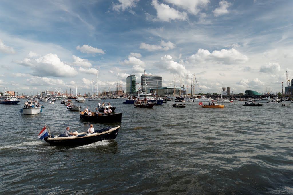 Sail Amsterdam - Het IJ - Passenger/Cyclist Ferry GVB - View SE by txllxt TxllxT