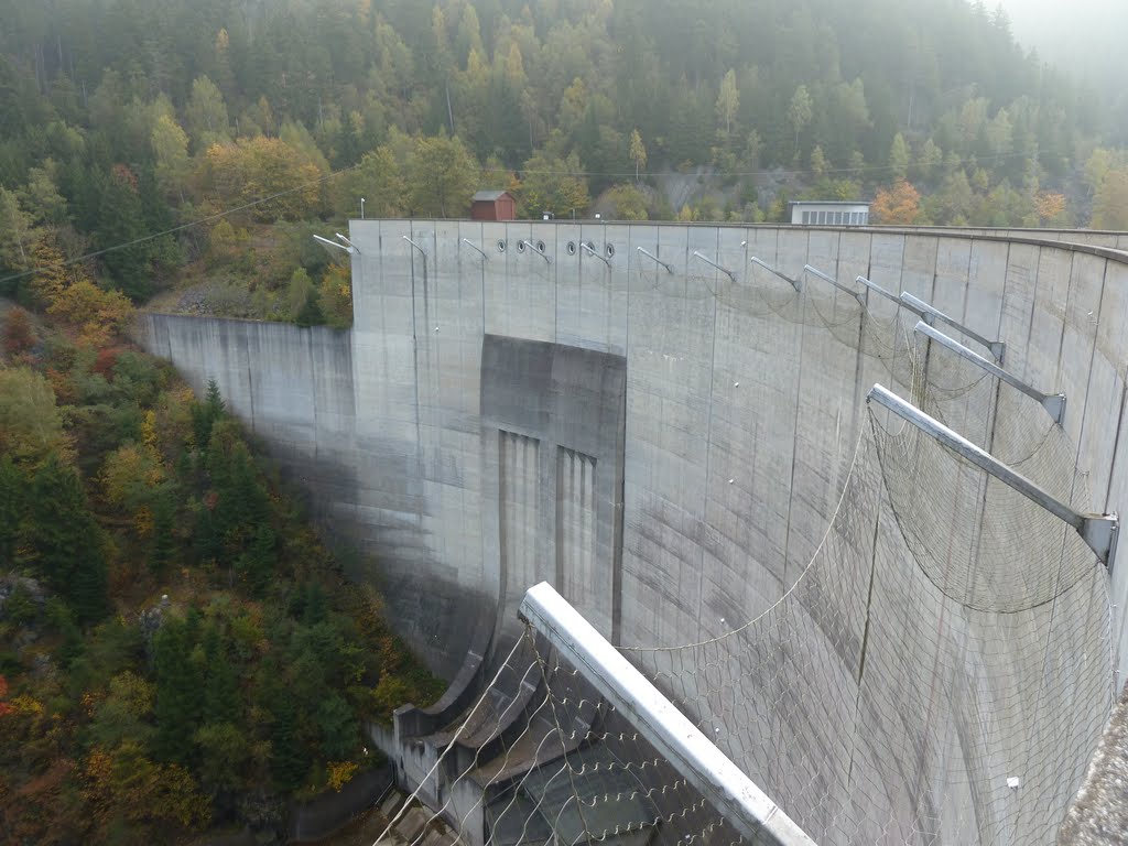 Oker-staumauer 65m...mit selbstmörder-fangnetzen by f.h ehrenberger germ…