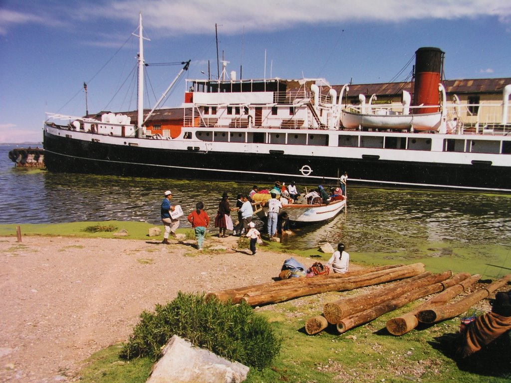 Old Steam Ship at Lake Titicaca by paul toman