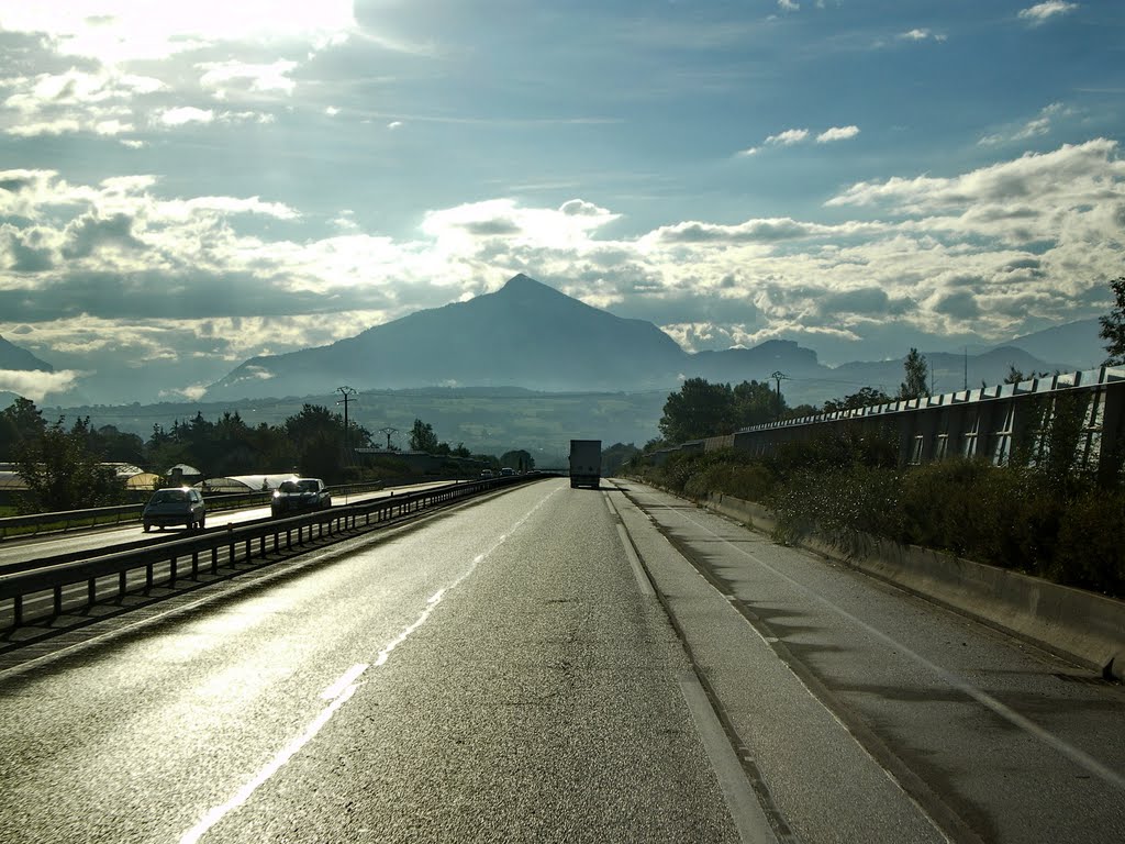 The Alps view from the A40 by Gareth.Stadden