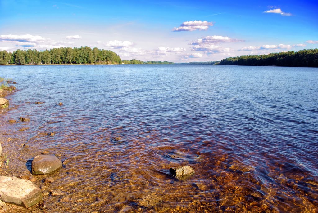 Koknese, Daugava river - August 2010 by Roberto Bubnich