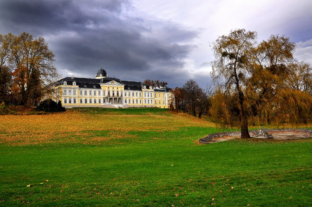 Silherovice-pałac jesienią... by Bronisław broart