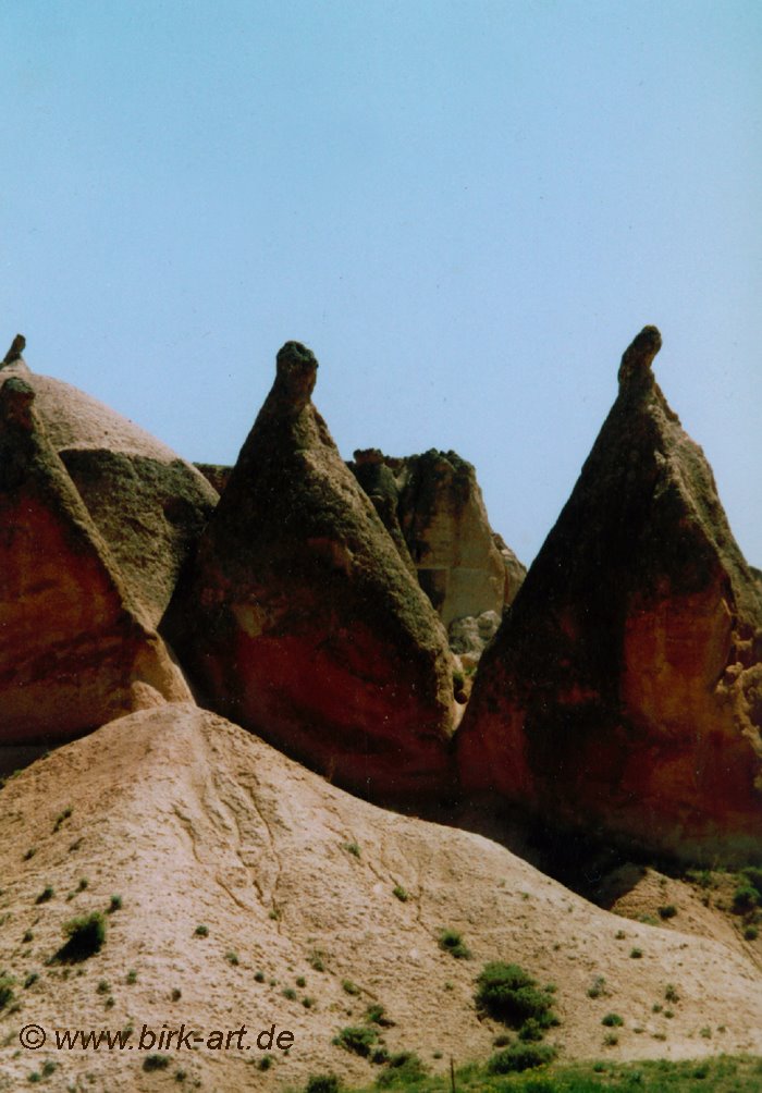 Humanlike fairy chimneys, Cappadocia, Turkey by bastian birk