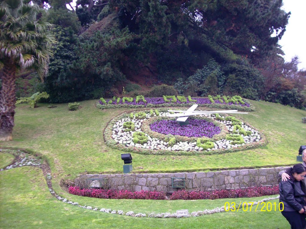 El reloj adornado de flores - Viña del Mar by wf65