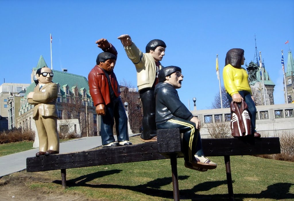 Statues in a Park, Ottawa by R. Halim