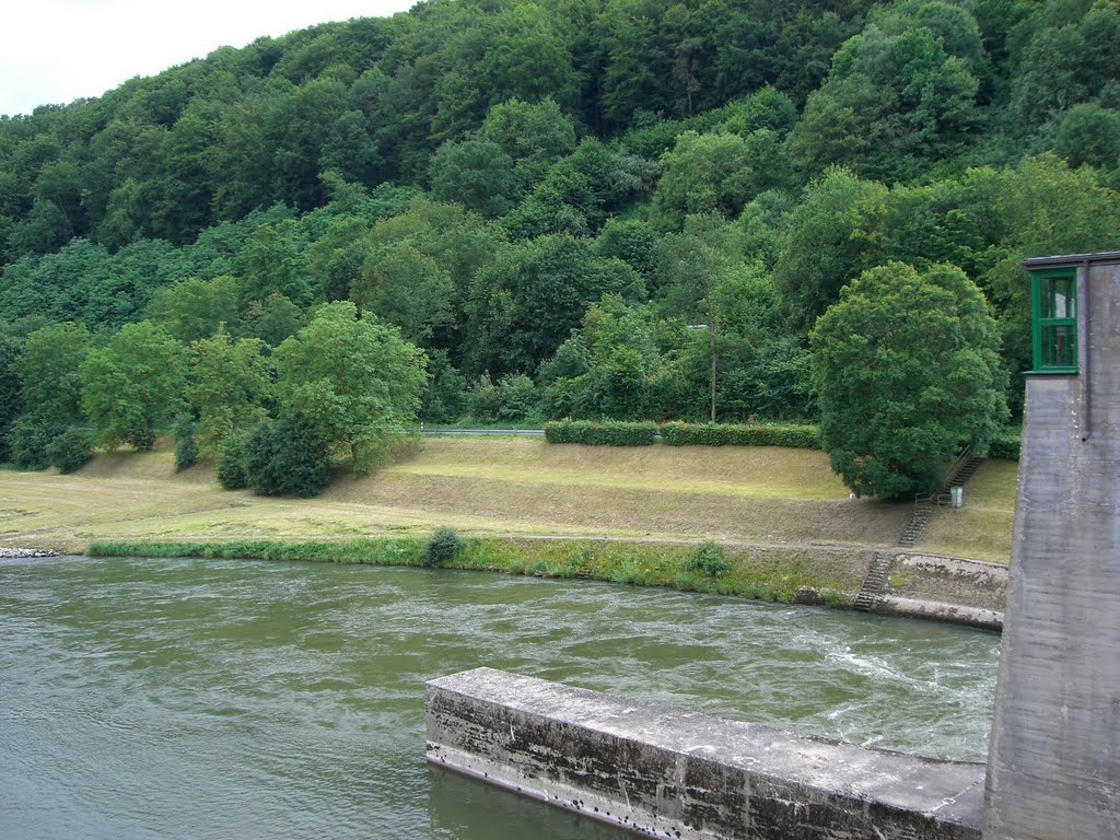 View from Rothenfels weir (Staustufe) on the river Main by axel-d