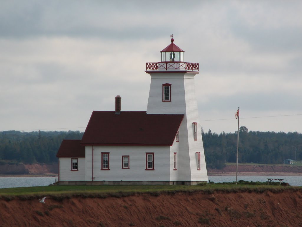 Lighthouse at Wood Islands Harbour, PEI by mlhutch9218