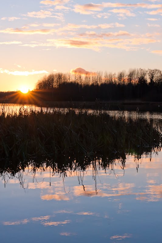 Sunset over Järvenperä by Antti Tassberg