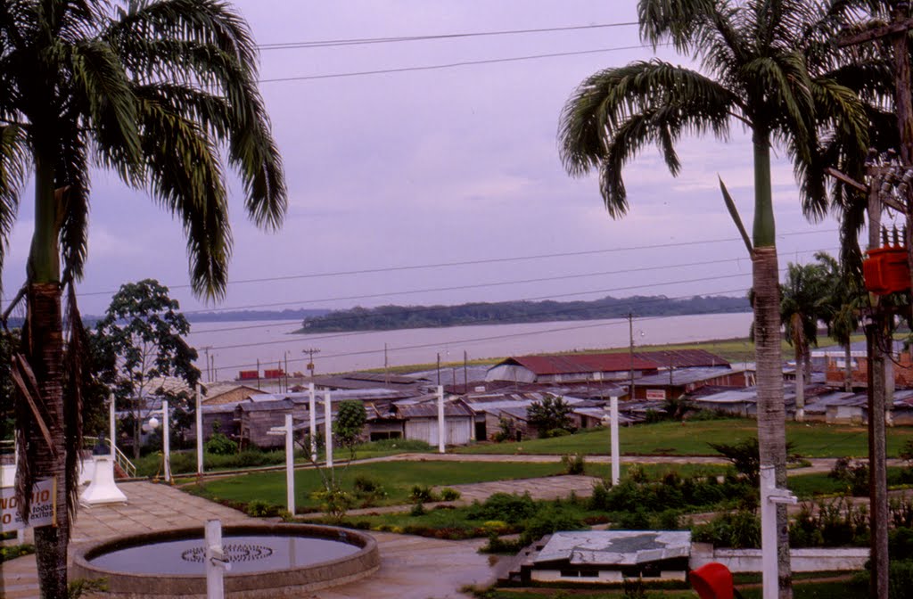 View out of the Hotel Room Hotel Anarconda Leticia Colombia Dec. 1981 by Andreas Felder