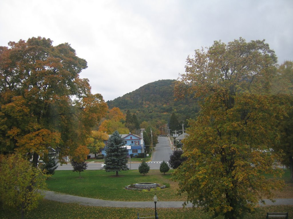 View of villiage from Fort William Henry Resort - Lake George by blaroch