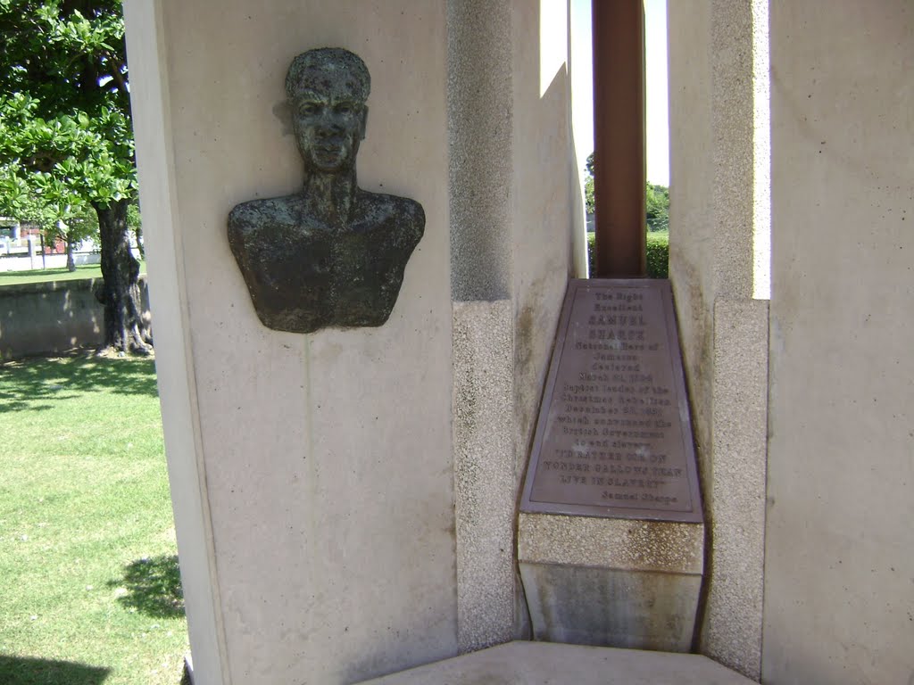 The Rt. Ex. Samuel Sharpe Monument at National Hero's Circle by artnascar7