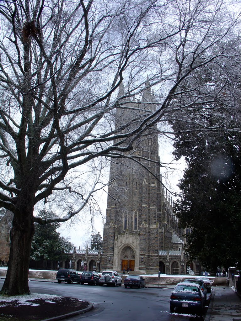 Duke Chapel in the Snow by John McManigle