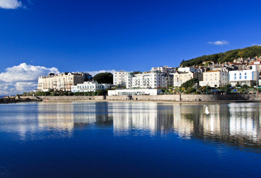 Weston seafront reflection by IDS.photos