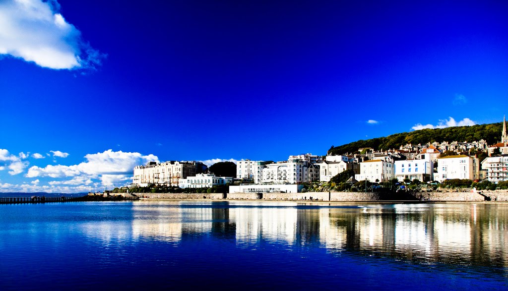 Weston-Super-Mare sea front reflections by IDS.photos