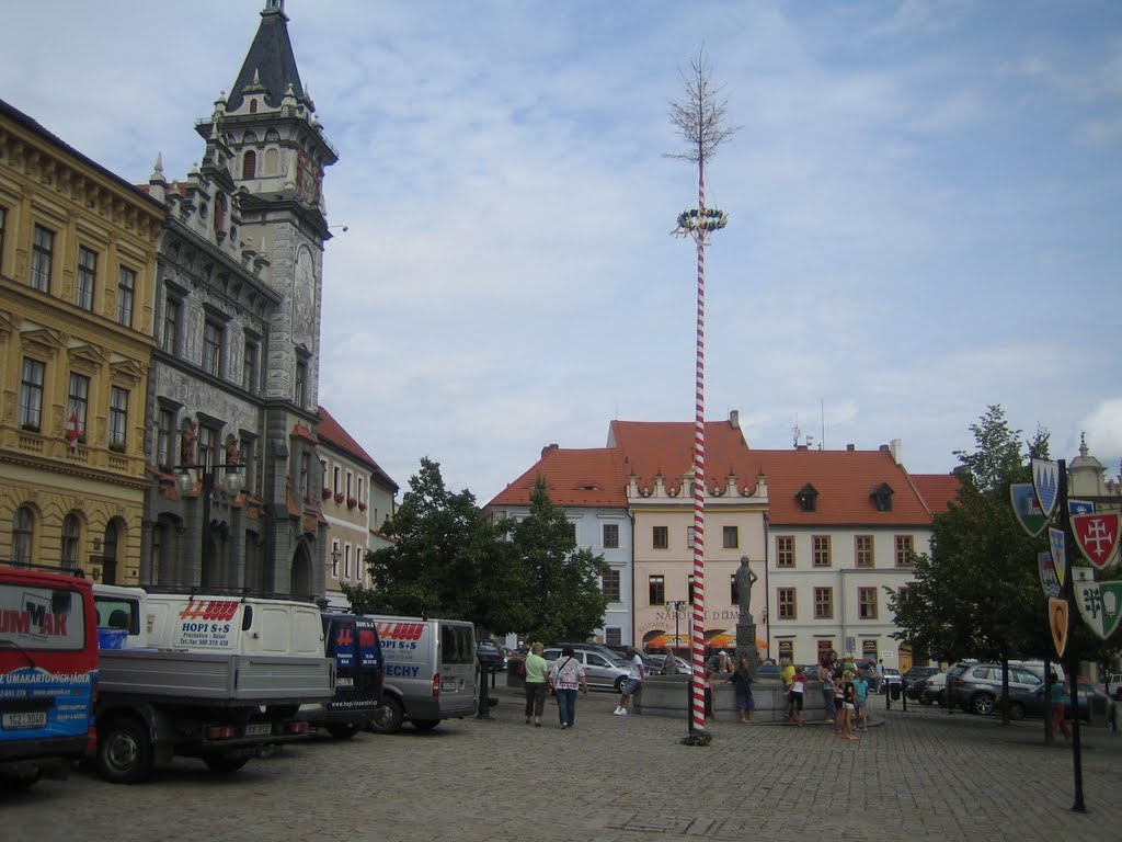 Am Marktplatz in Prachatitz by gertrud