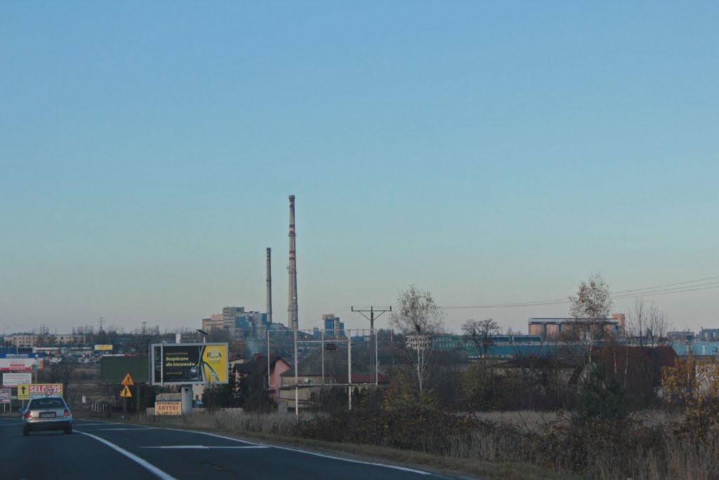 Tychy, widok na elektrociepłownie by vtgbart