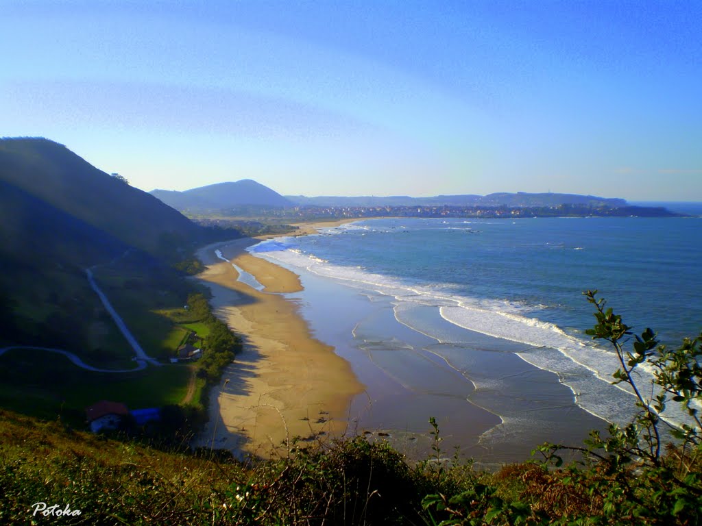 Playa de Noja vista desde El Brusco by Potoka