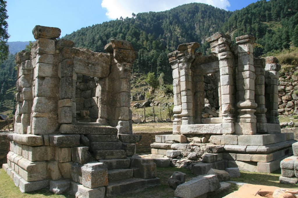 Thousand year old ruins of a Hindu Temple Complex at Narayan Nag Spring by Anthony Maw