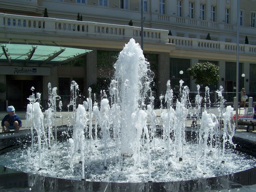 Fountain in front of the Hotel Carlton by Bibiana Papp