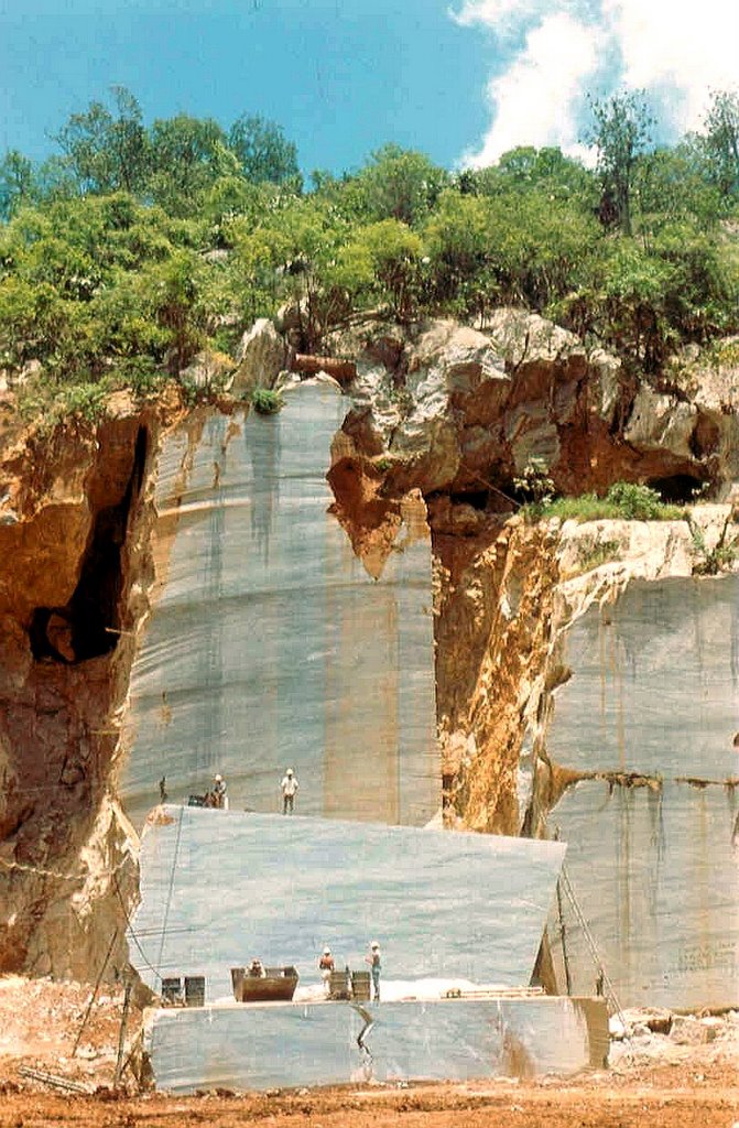 Pedrera de marmol, Isla de la Juventud, Cuba by Peter Kesselyak