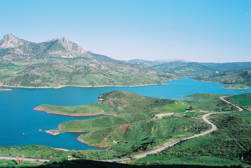 Across Embalse Zahara El Gastor towards Las Herrizas by Brian Burnett