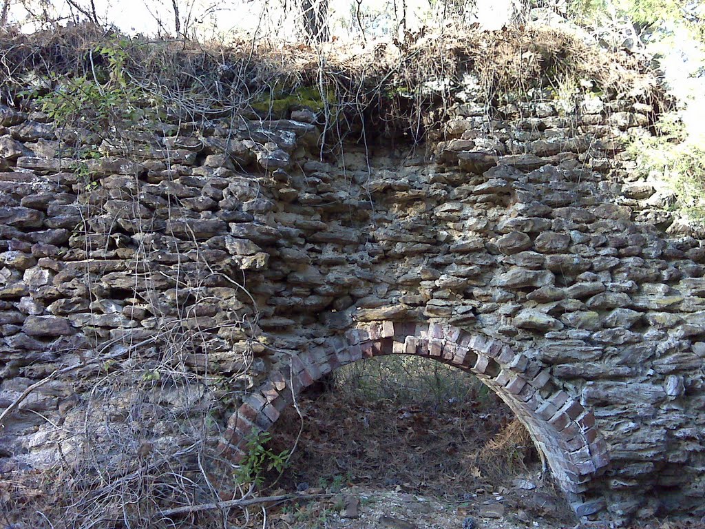 Harrisville ruins across street from mill. by charleskikas