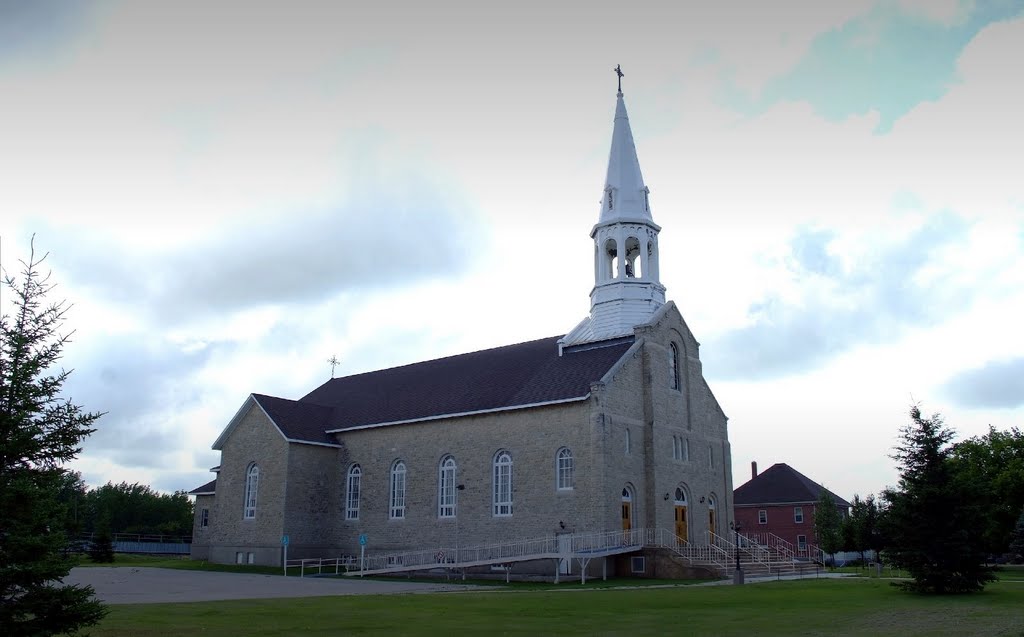 A Church at St. Jean Baptiste. Manitoba by R. Halim