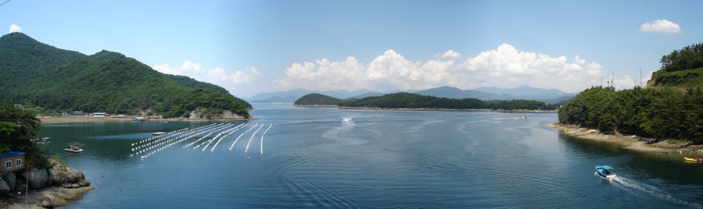 View towards north-west from bridge by o.b.