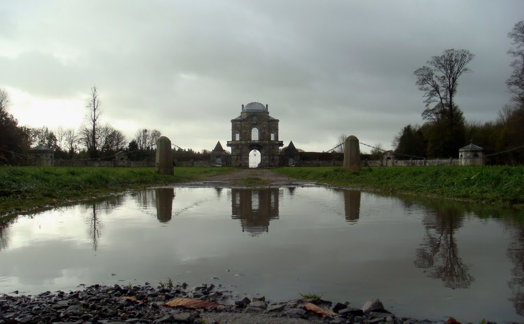 Gate house after the November storms by stieglitz