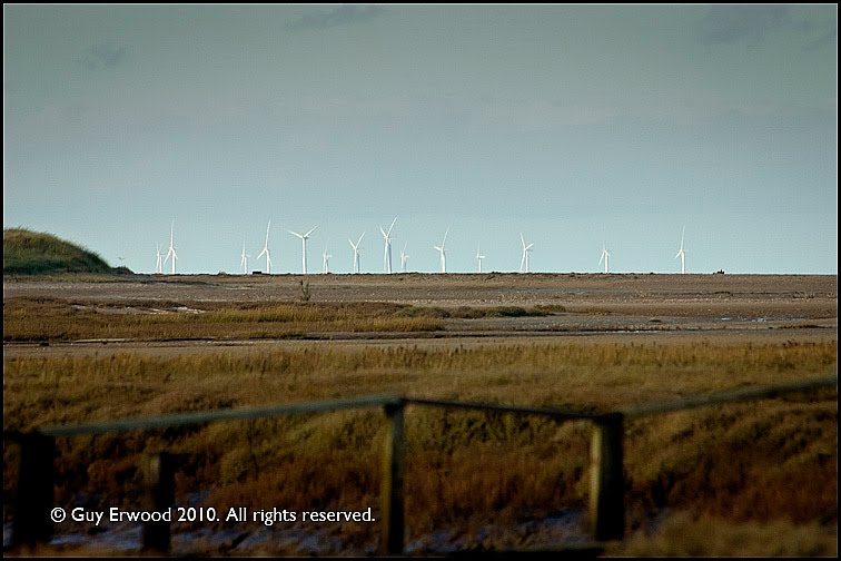 Skegness offshore windfarm from Thornham, Norfolk by Guy Erwood