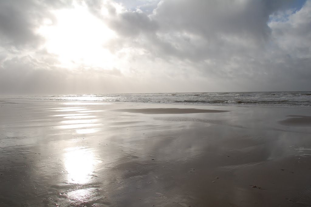 The North Sea and Beach, Bergen aan Zee, the Netherlands by WilliamR