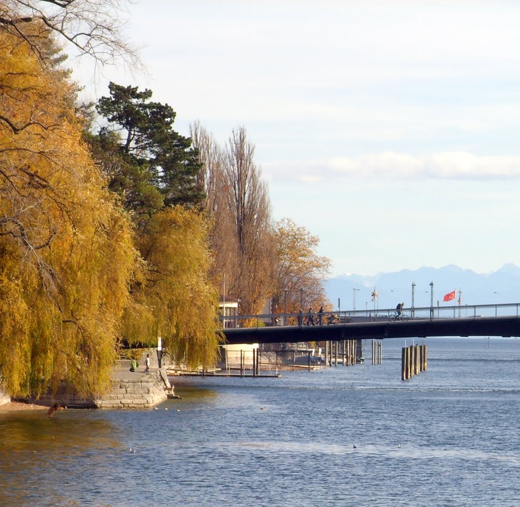 Konstanz, Cirpinirdi Boden See bakip Türkiyenin bayragina by mc mahir