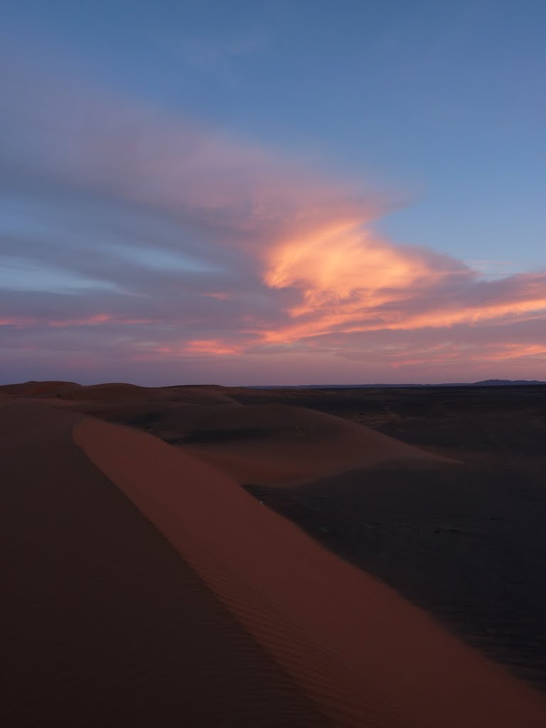 Erg Chebbi at Sunset - Dunes meet Black Sand! by Adrian Farwell