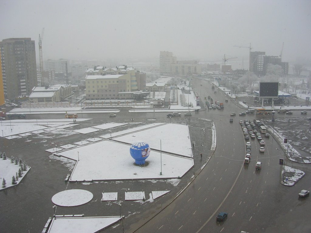 Kasachstan, Astana, Somewhere in the city center - near the cultural palace, view south-east, Oct 2004 by MRohleder