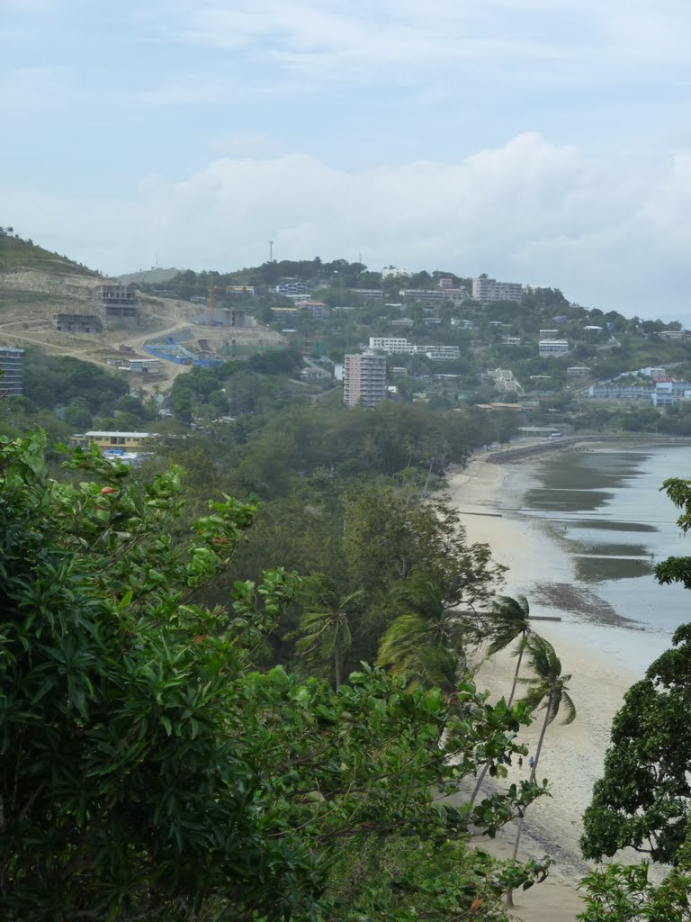 Taken from end of Armit Street on PAGA HILL, Looking along ELA Beach past side of Touaguba Hill, and onto Ela Mukana Hill, Port Moresby, PNG, on 11-07-2010 by Peter John Tate