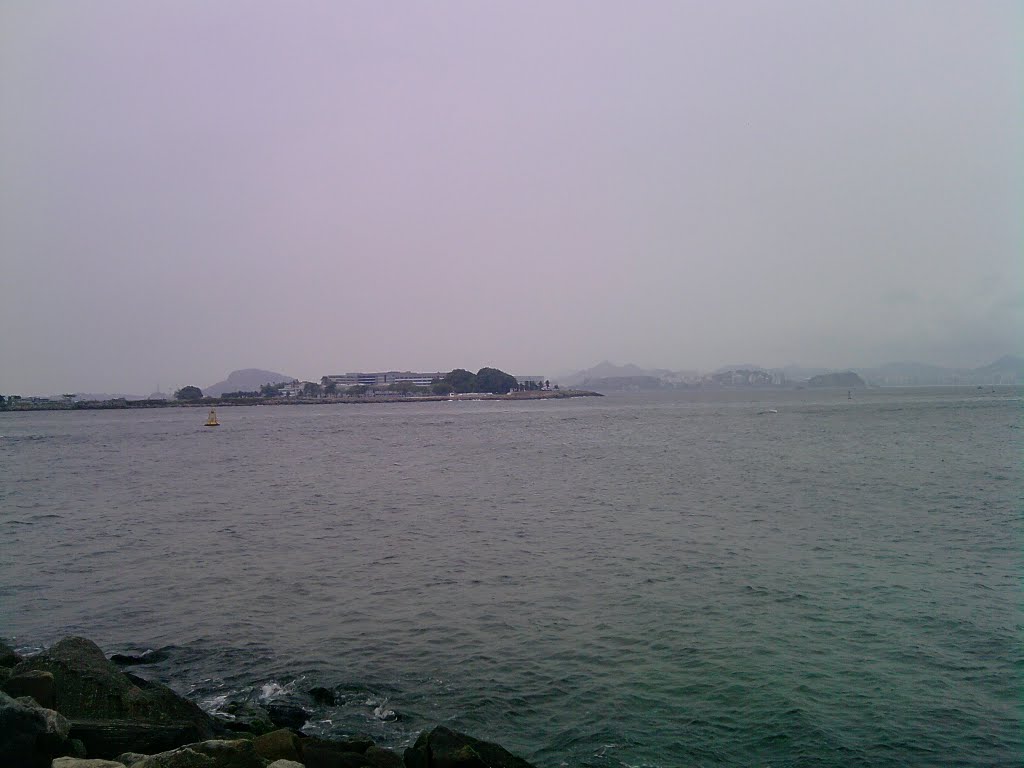 Baia de Guanabara, vista da Marina da Gloria, Rio by Elton Souza