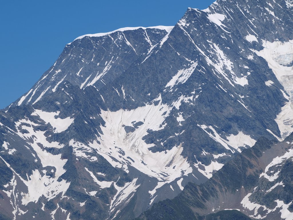 Uitzicht van Le Col du Joly op Le Massif du Mont Blanc by Wim Constant