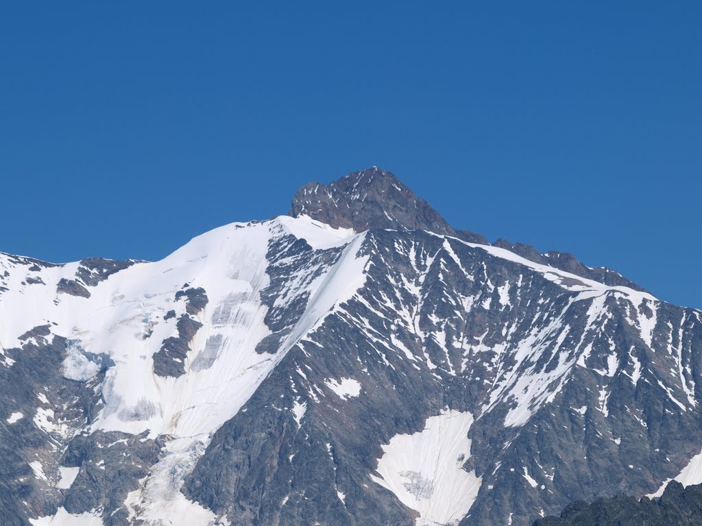 Uitzicht van Le Col du Joly op Le Massif du Mont Blanc by Wim Constant