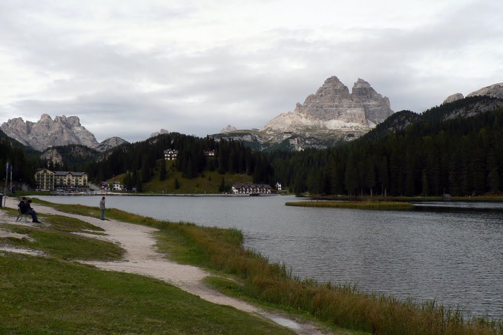 Dolomity - Tre Cime under the Misurina Lake by Antonín Bouda